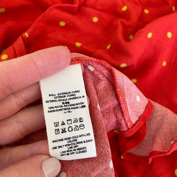 FREE PEOPLE All Yours Polka Dot, Tie Front Mini Dress - Picture 4 of 4